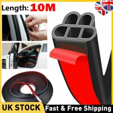 10M LShape Car Door Rubber Seal Strip Edge Moulding Weatherstrip Hood Trunk Trim