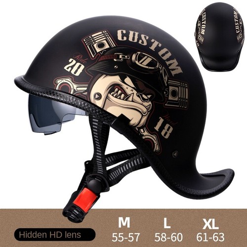 Motorcycle half helmet with - motorcycle,