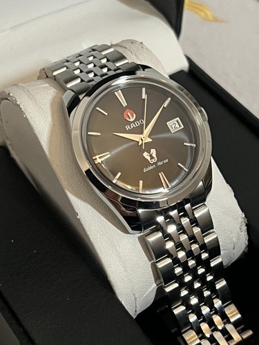 Rado golden horse black dial - horse,
