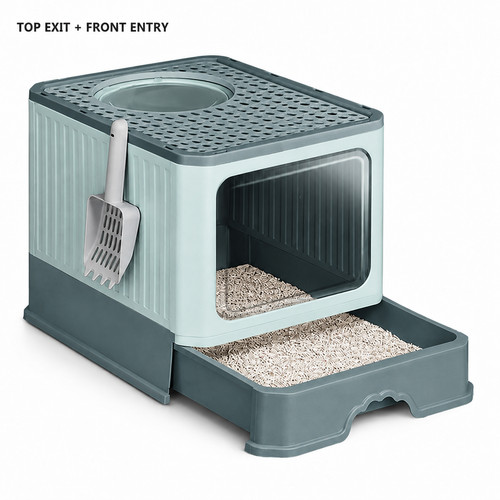 Enclosed cat litter box - xl,