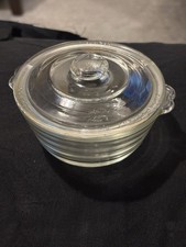 Phoenix Opal Ware Glass Sputnik Lidded Casserole Pot Small Vintage