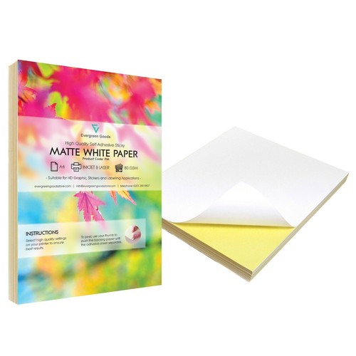 Paper sticker labels matte - paper,