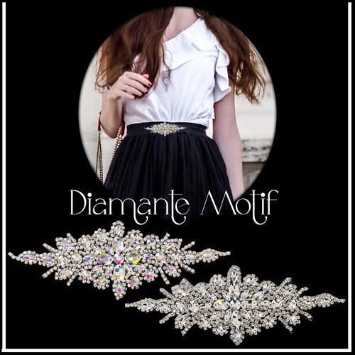 Rhinestone applique crystal - applique,