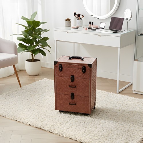 Lockable beauty trolley - lockable,