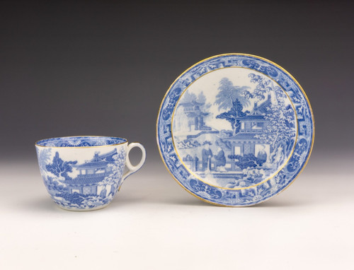 Blue white transferware - blue,