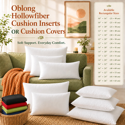 Oblong cushion inserts - cushion, or