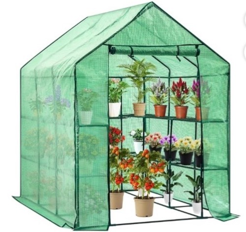 Green grow house shelves - green/grow,