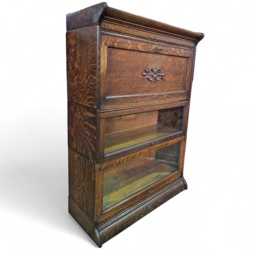 Stacking bookcase bureau oak - bookcase,
