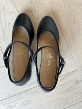 Black Heel Dance Shoes Size UK 5.5