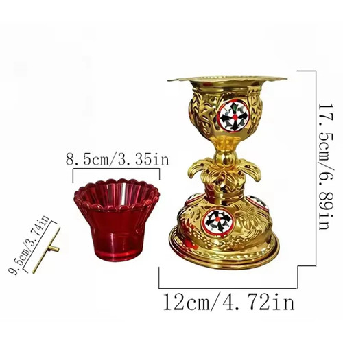 Church sanctuary lamp - church, 17.5cm