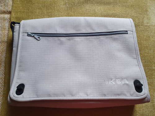 Ikea beige nylon messenger bag - ikea,
