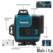 Makita 16-Line 360° Green Laser Level High Precision Wall Tool