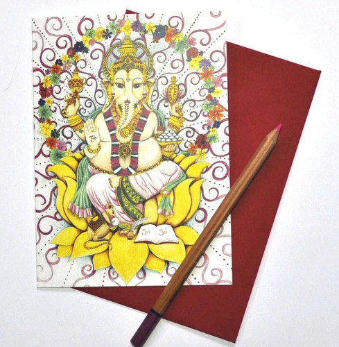 Ganesh greetings card - greetings,