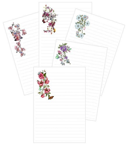 Assorted flowers butterflies - assorted, &