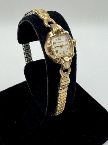 Vintage bulova gold art deco - bulova,