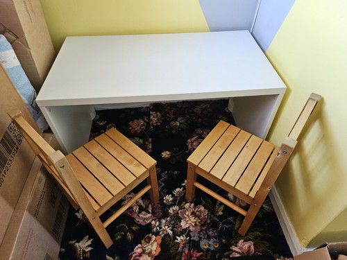 Ikea kids table and chair - table,