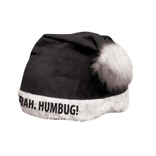 Equetech Bah Humbug Christmas Festive Hat Silk / Helmet Cover - One size