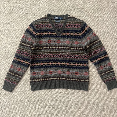 Men polo fair isle - fair, neck