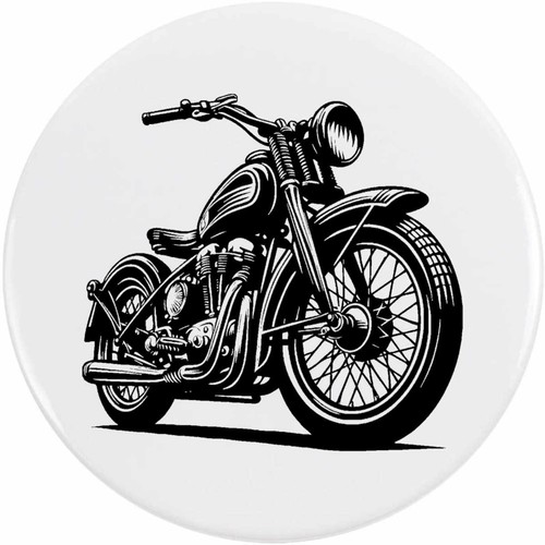 Vintage motorcycle button - 'vintage, motorcycle'