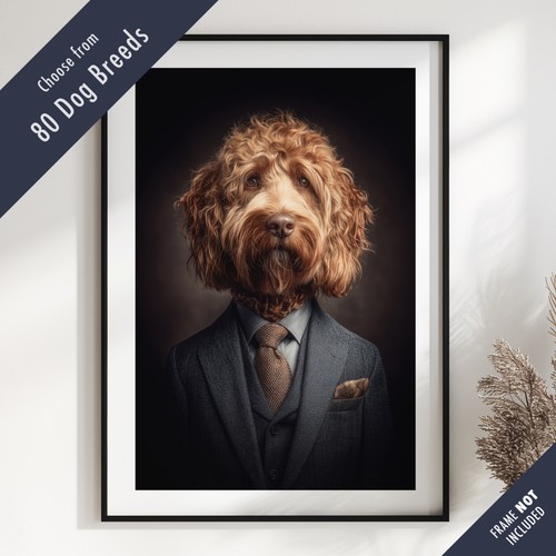 Smartly dressed dog - smartly, portrait