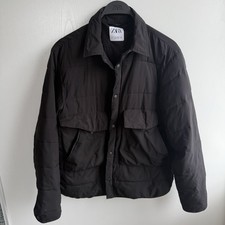 Zara Black Quilted Puffer