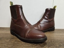 Tuffa Riding Equestrian Boots Premium Soft Leather Cushioned Jodhpur UK 4 EU 37 