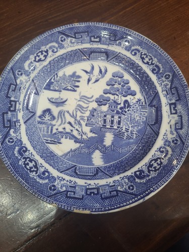 Vintage blue willow - blue, for