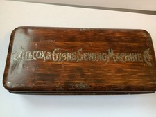 Wilcox Willcox gibbs Vintage sewing accessory tin
