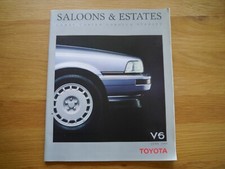 Toyota Camry Carina Corolla Starlet Brochure 1989