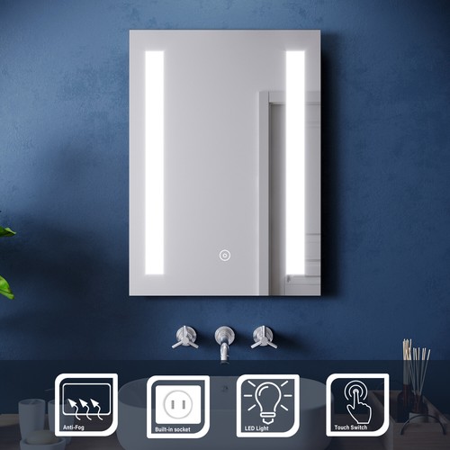 Led bathroom mirror - bathroom, with