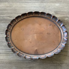 Vintage Oval Fluted Copper
