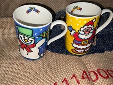 Dunoon Christmas Mugs x2