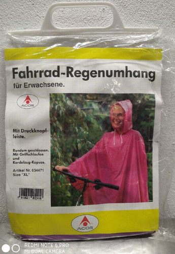 Bicycle rain jacket rain
