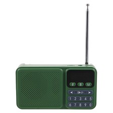 Portable Digital Radio FM Solar/Rechargeable Bluetooth Music Player LCD
