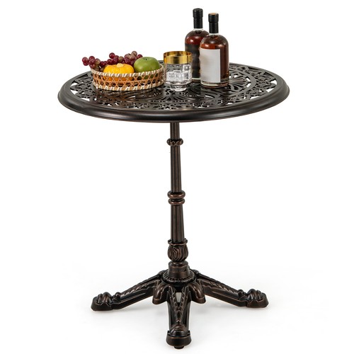 Round cast aluminum patio - cast,