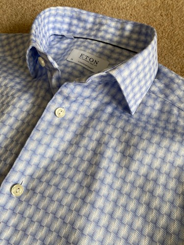 Eton contemporary fit blue - eton,
