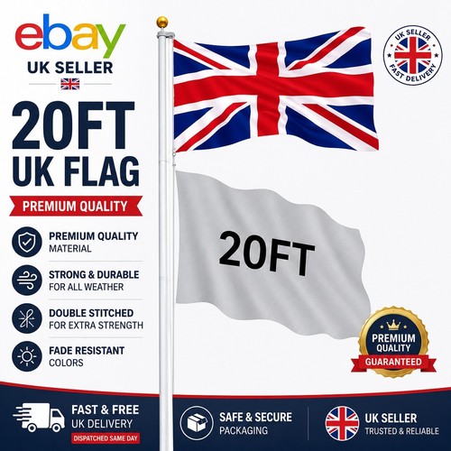 20ft 25ft flag pole - 20ft/,
