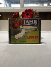 Lamb Brand apple crate label