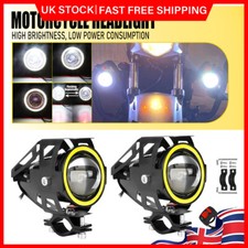 2x Motorcycle LED Auxiliary Fog Spot Light Driving Lamp For BMW F800GS R1200GS