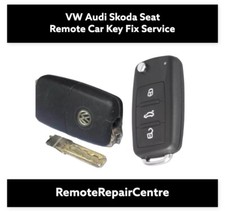 Volkswagen VW Seat Skoda 2 / 3 Button Remote Car Key Fob Repair Service Fix