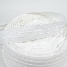 10 Metres Curtain Heading Header Tape 1 Inch 25mm Pencil Pleat White
