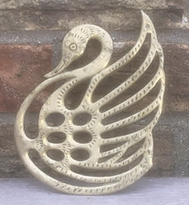 ANTIQUE  VINTAGE SWAN  BRASS