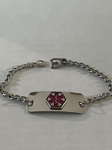 Medical alert id bracelet - -,