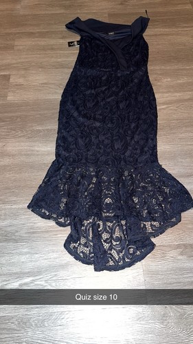 Blue lace dress - blue, quiz