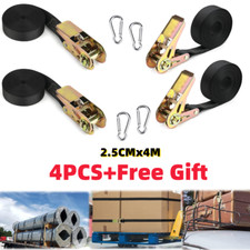 4m x 25mm Zinc Ratchet Straps