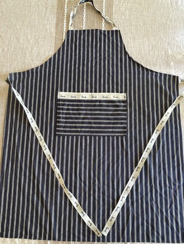 Harrods blue butchers apron
