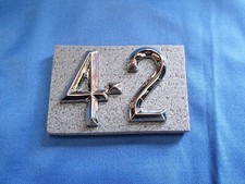 JAGUAR DAIMLER '4.2' BOOT BADGES FITS XJ6 SERIES 1 4.2 BD35860/3