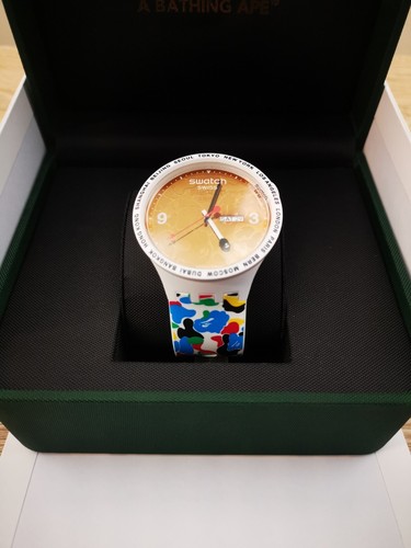 Swatch bape watch - watch, camo