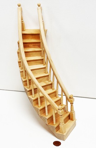 Dolls house staircase - dolls, wooden