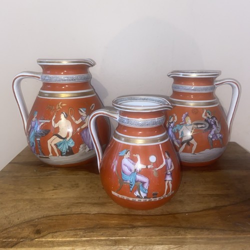 Three graduated antique l - antique, g.l